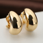 Teardrop Clip On Earrings Gold